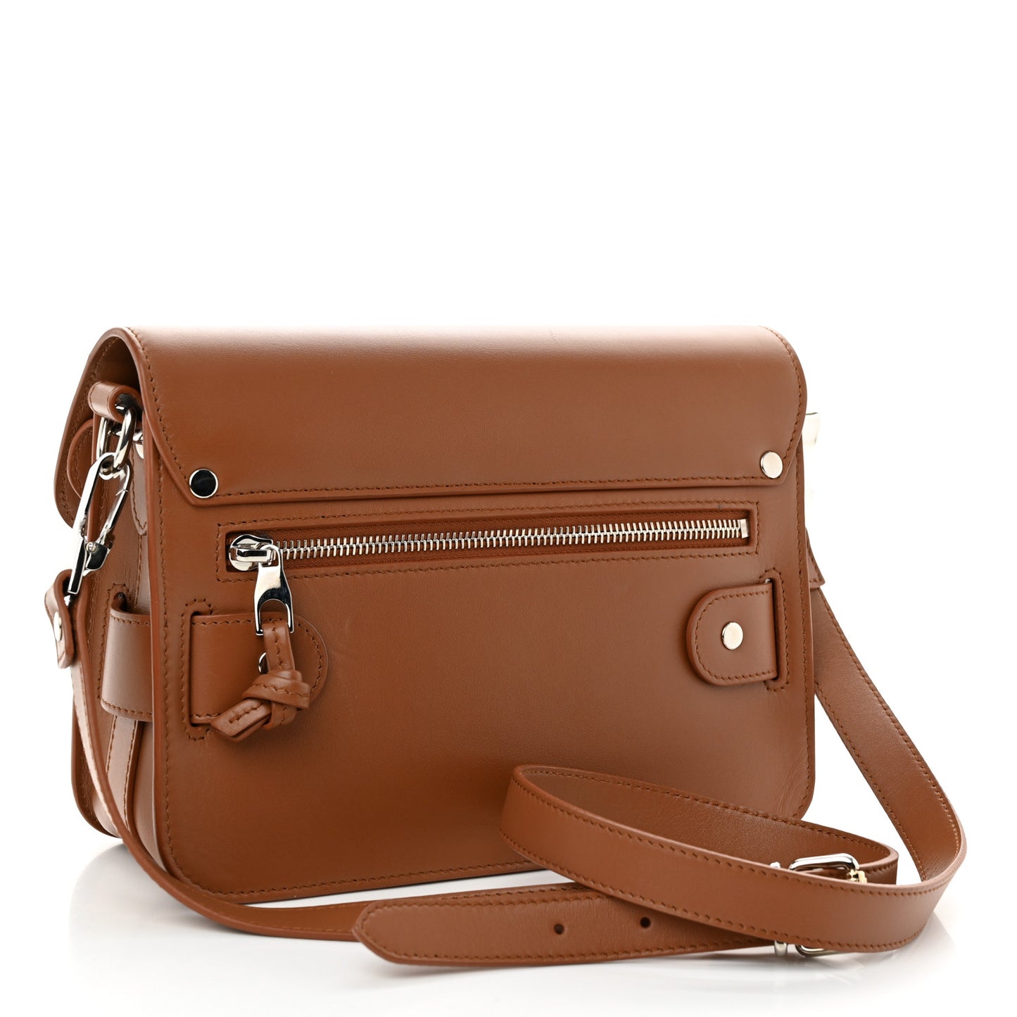 Smooth Calfskin Mini PS11 Classic Shoulder Bag Caramel