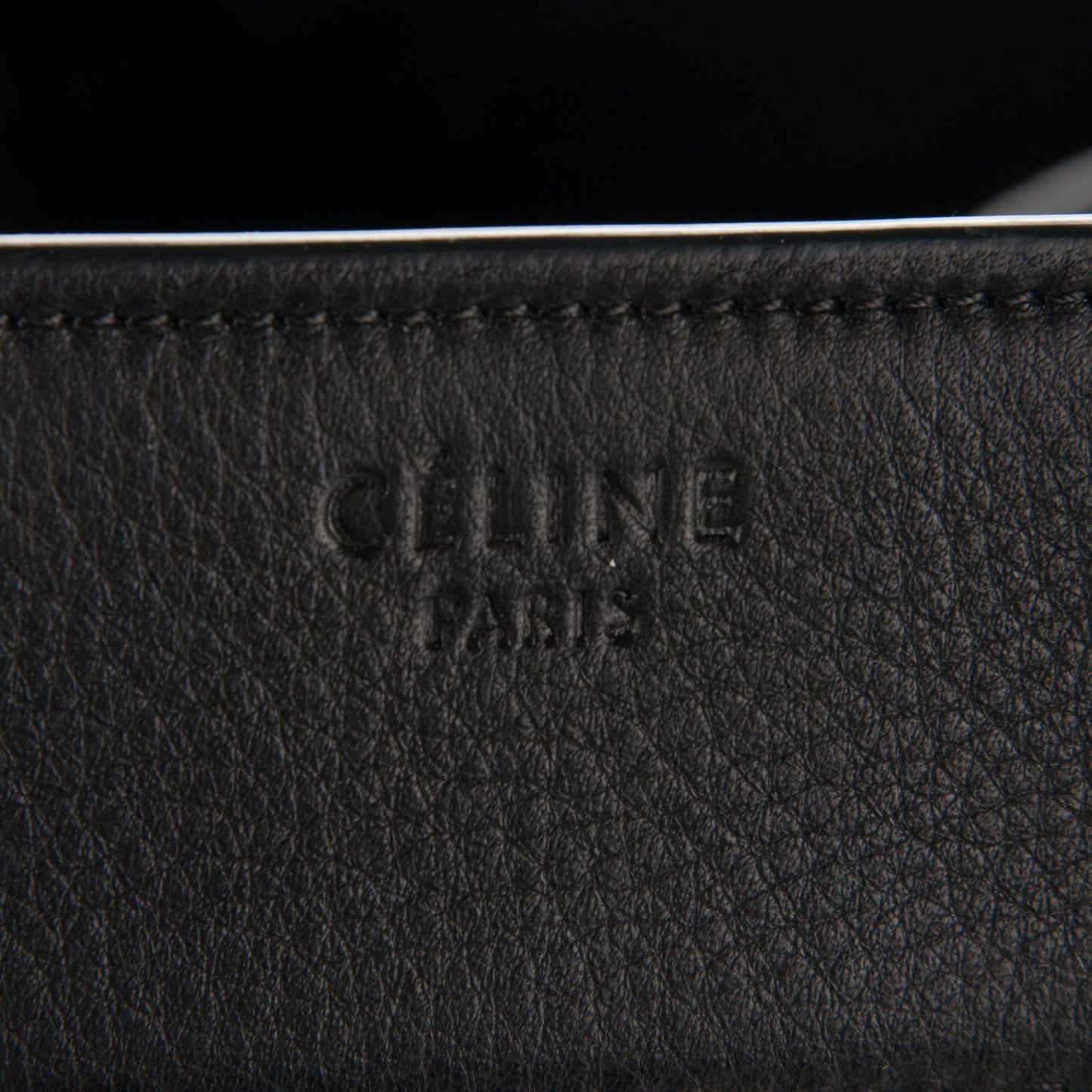 Supple Calfskin Medium Phantom Luggage Black