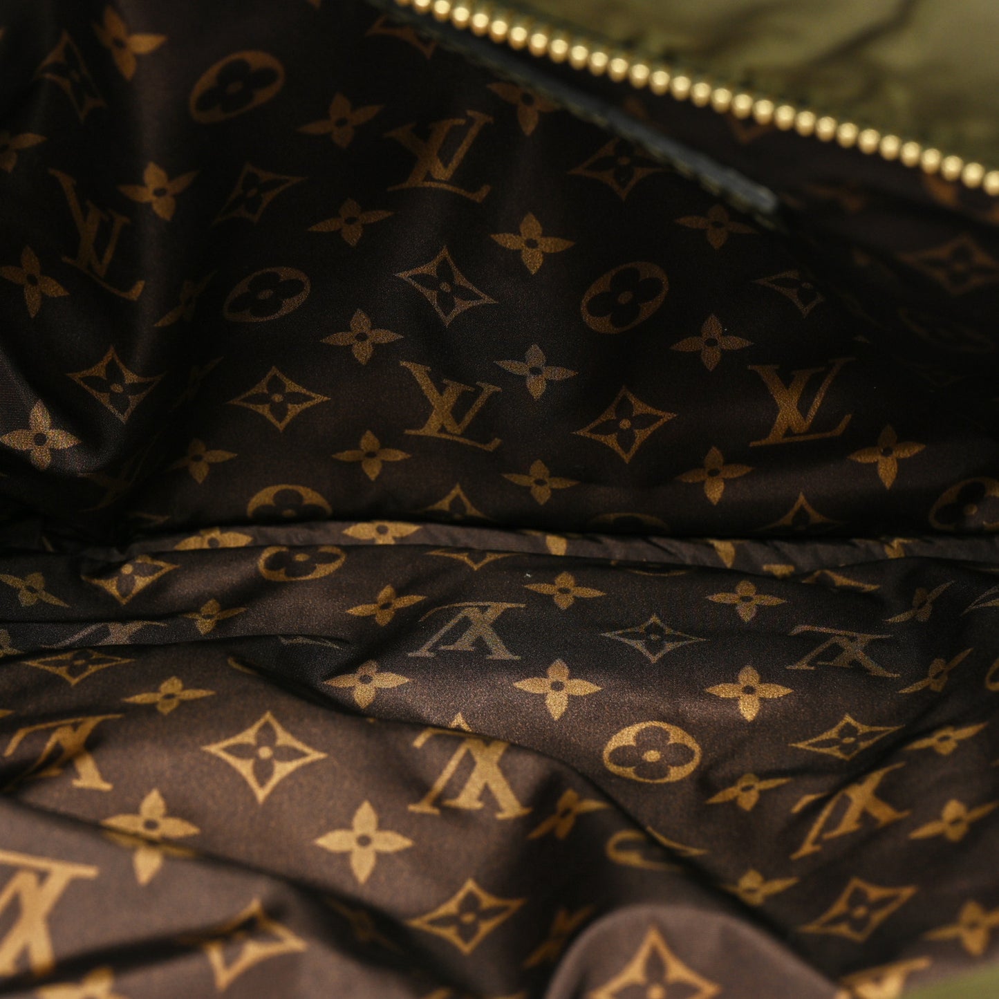Econyl Monogram Pillow Maxi Multi Pochette Accessories Kaki Beige