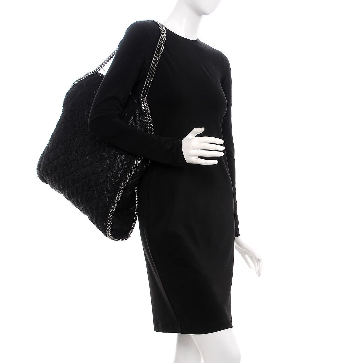 Shaggy Deer Quilted Big Falabella Black