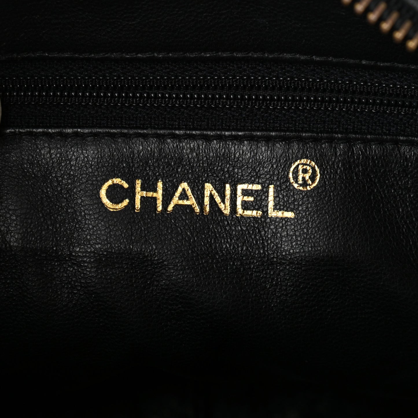 Lambskin Quilted CC Tassel Camera Case Black