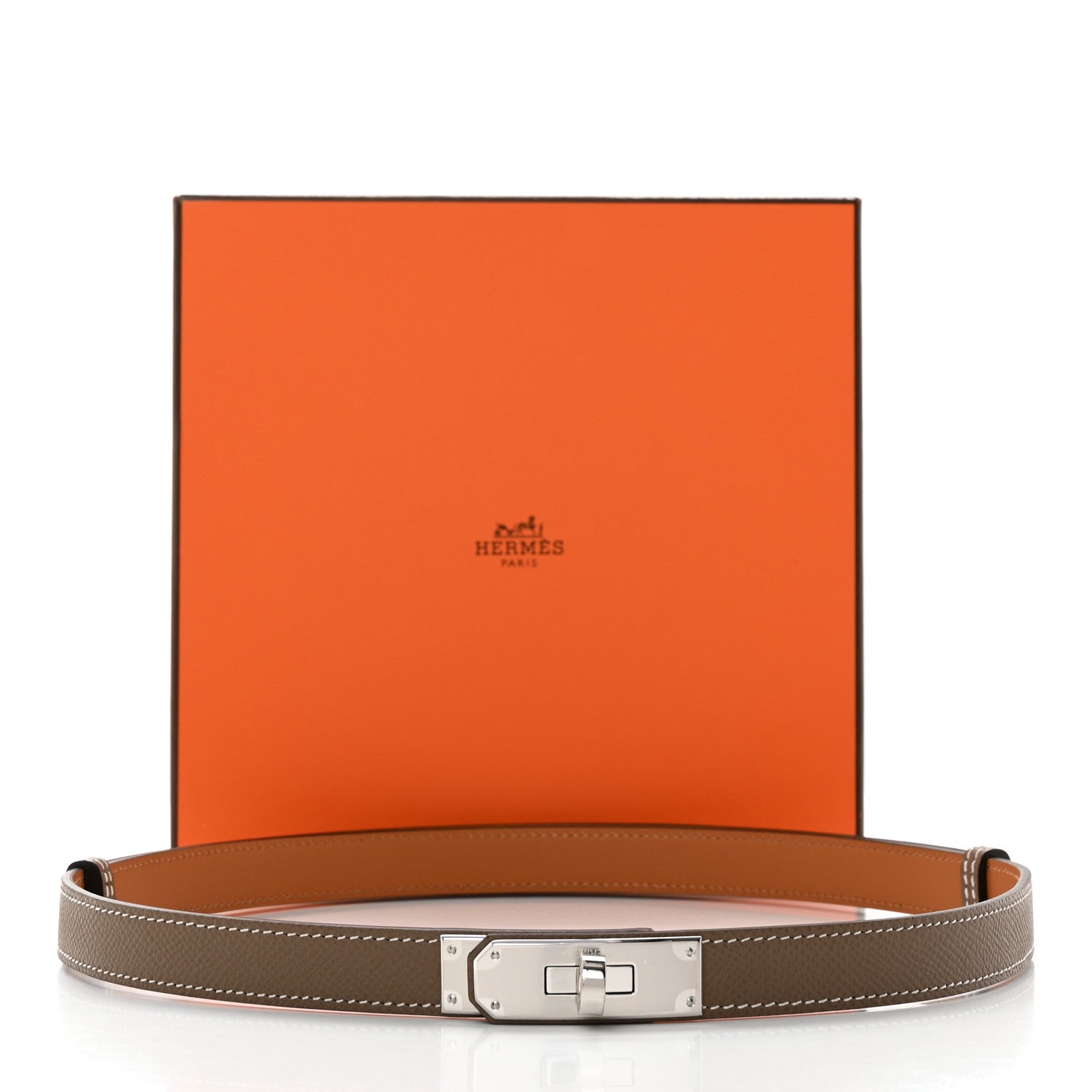 Hermes Epsom Kelly Belt Etoupe 4 of 4