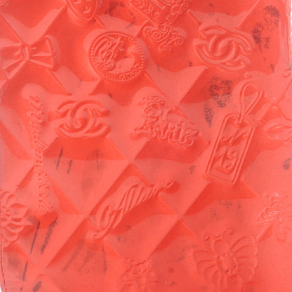 Chanel Patent Lucky Symbols Yen Wallet Coral 4 of 7