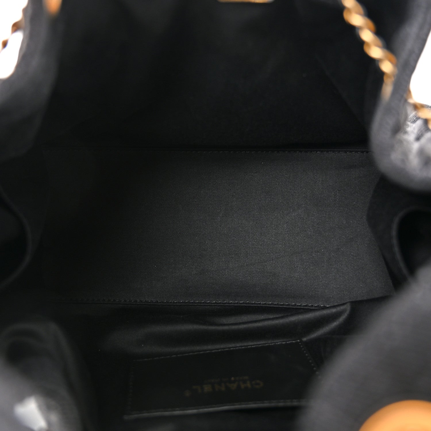 Chanel Washed Denim Quilted Small Chanel 25 Handbag Black 5 of 10