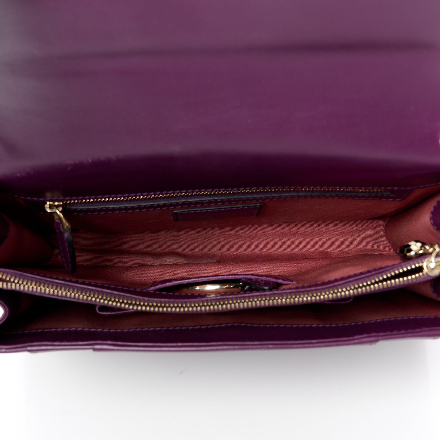Calfskin Serpenti Forever Shoulder Bag Plum