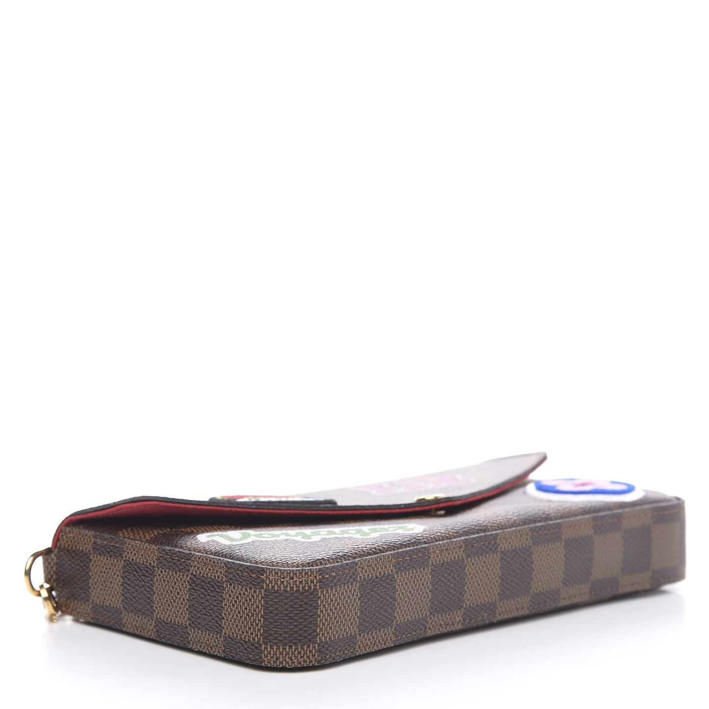 Damier Ebene LV Stories Pochette Felicie Chain Wallet