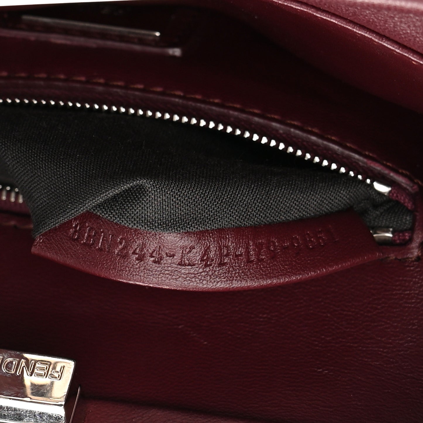 Nappa Mini Peekaboo Iconic Satchel Bordeaux
