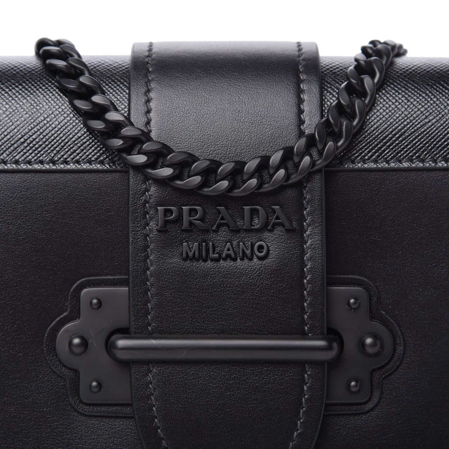 City Calfskin Saffiano Cahier Bag Black