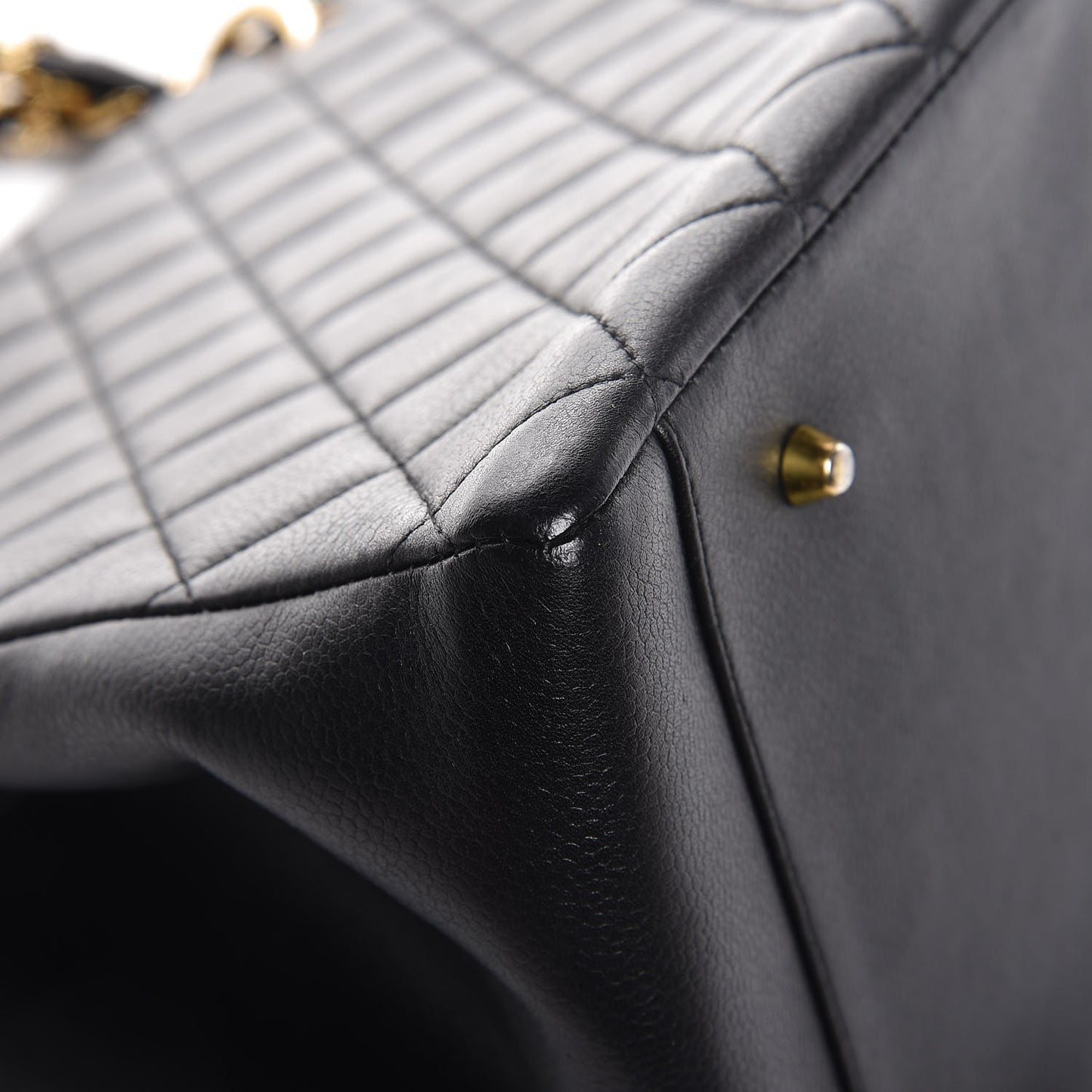 Caviar Quilted Grand Shopping Tote GST Black