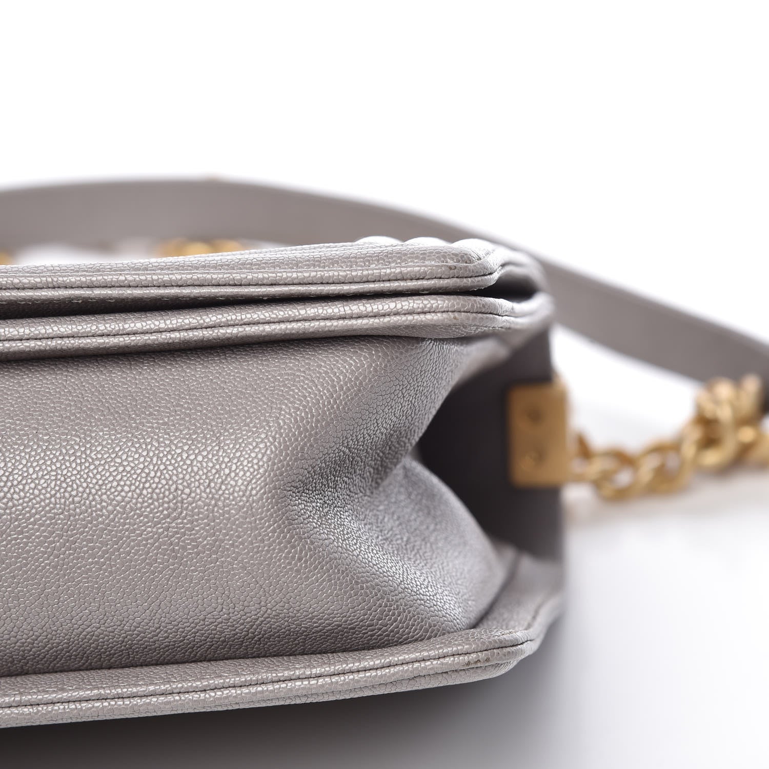 Chanel Caviar Quilted New Medium Boy Flap Grey 6 of 11