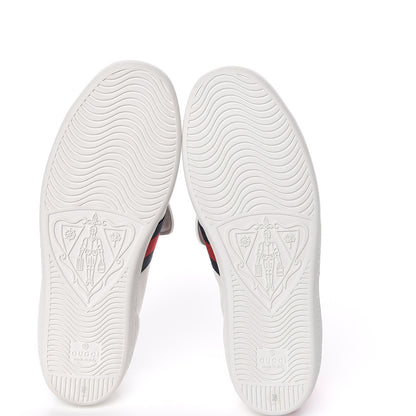 Gucci Calfskin Ayers Blind For Love Embroidered Womens Ace Sneakers 38 White 5 of 10