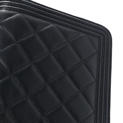 Chanel Lambskin Quilted Boy Wallet On Chain WOC Black 11 of 11