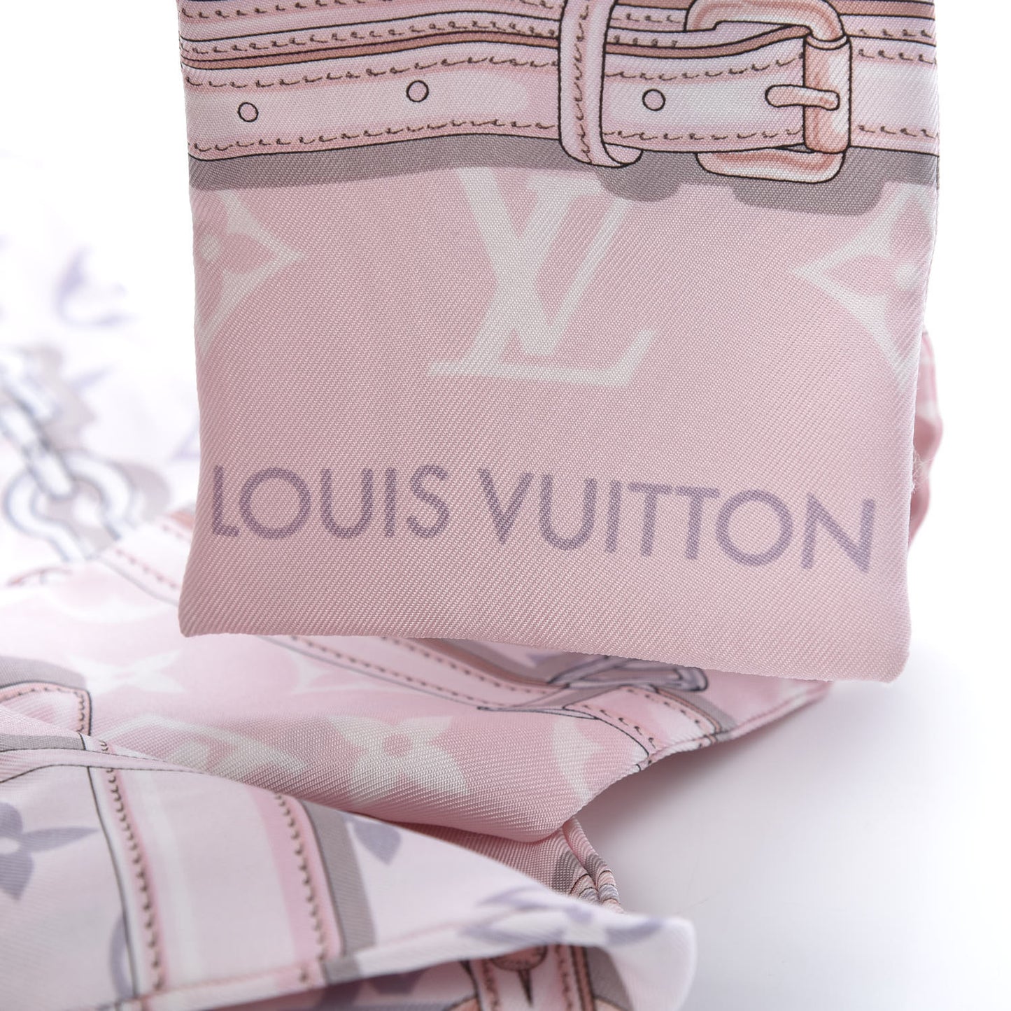 Silk Monogram Confidential Bandeau Light Pink