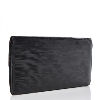 Louis Vuitton Epi Sarah Wallet Black 3 of 9