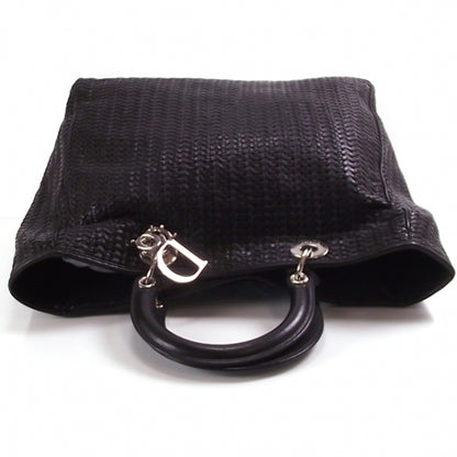 Christian Dior Leather Woven Dior Charm Tote 5 of 11
