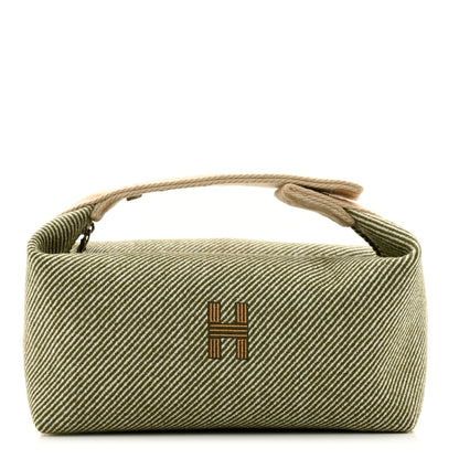 Hermes Wool Small Bride-A-Brac H Natte Pouch Vert Foret 1 of 6