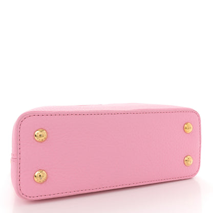 Louis Vuitton Taurillon Flower Chain Capucines Mini Candy Pink 4 of 10