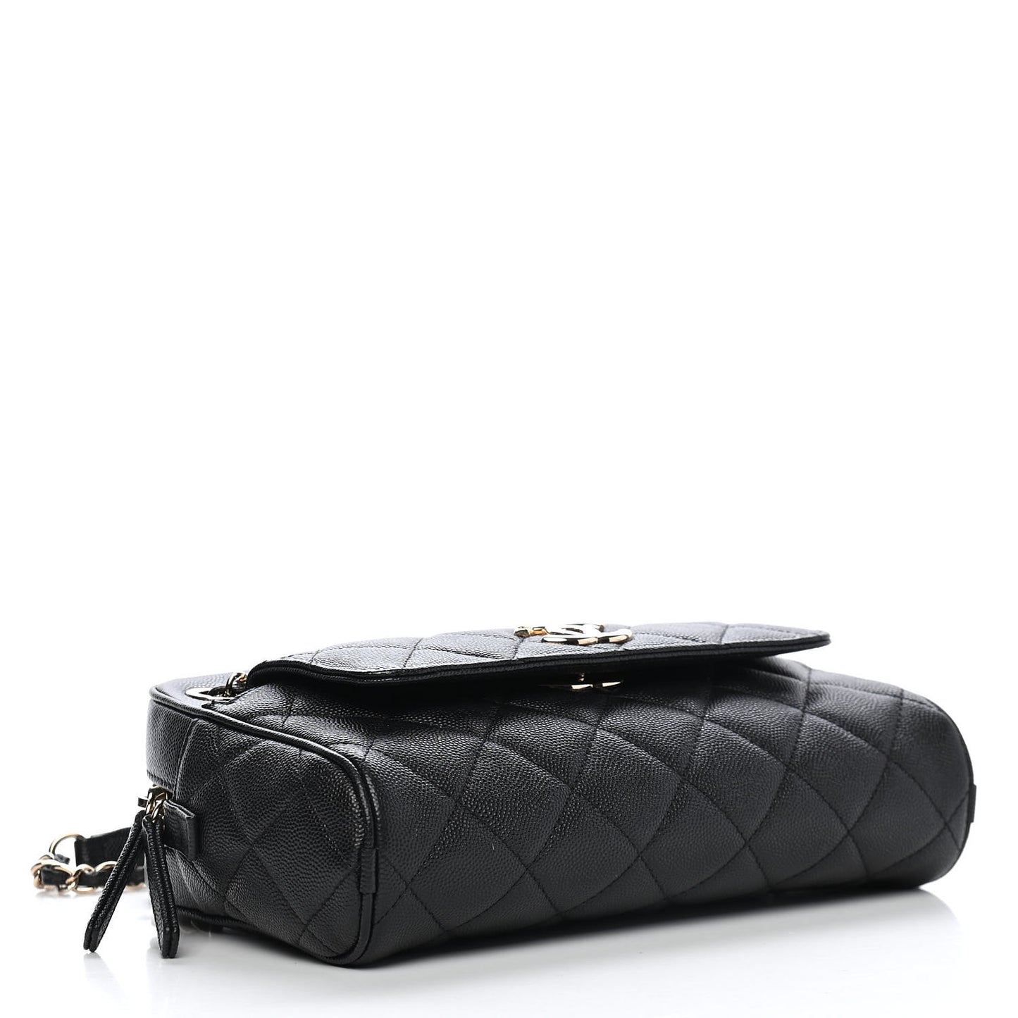 Caviar Quilted Small In & Out Camera Case Black