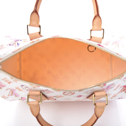 Louis Vuitton Watercolor Aquarelle Speedy 30 White 5 of 11