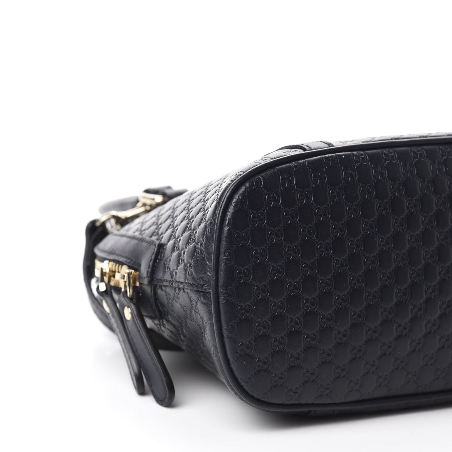 Soft Microguccissima Mini Dome Bag Blue
