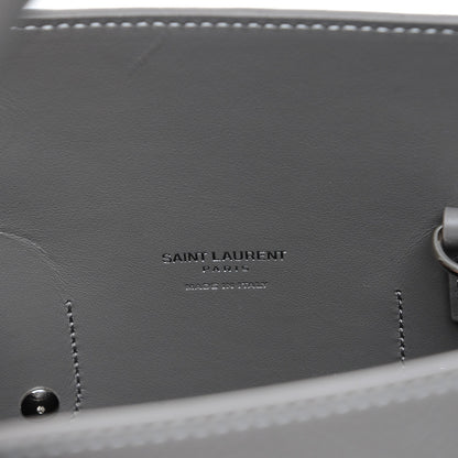 Saint Laurent Grained Calfskin Topstitch Small Sac De Jour Grey 7 of 8
