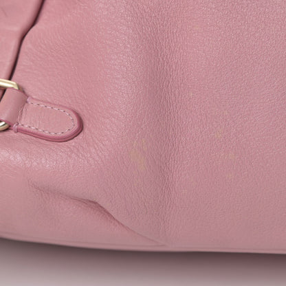 MCM Calfskin Ottomar Drawstring Shoulder Bag Pink 16 of 18