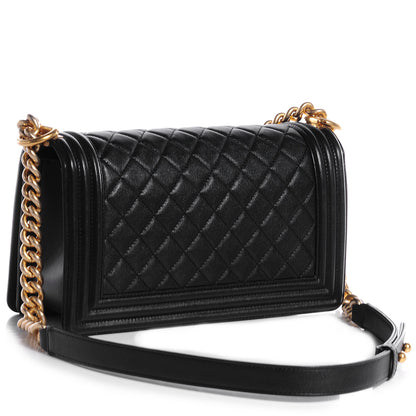 Chanel Calfskin Medium Boy Flap Black 3 of 9