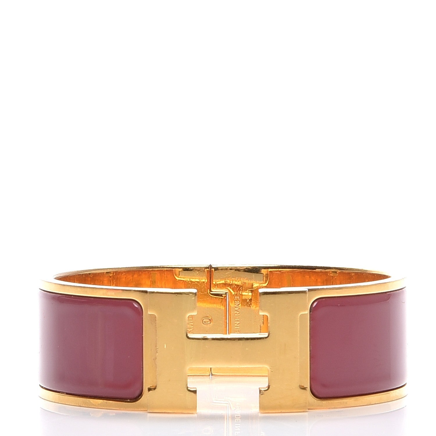 Hermes Enamel Wide Clic Clac H Bracelet PM Muscat 1 of 6