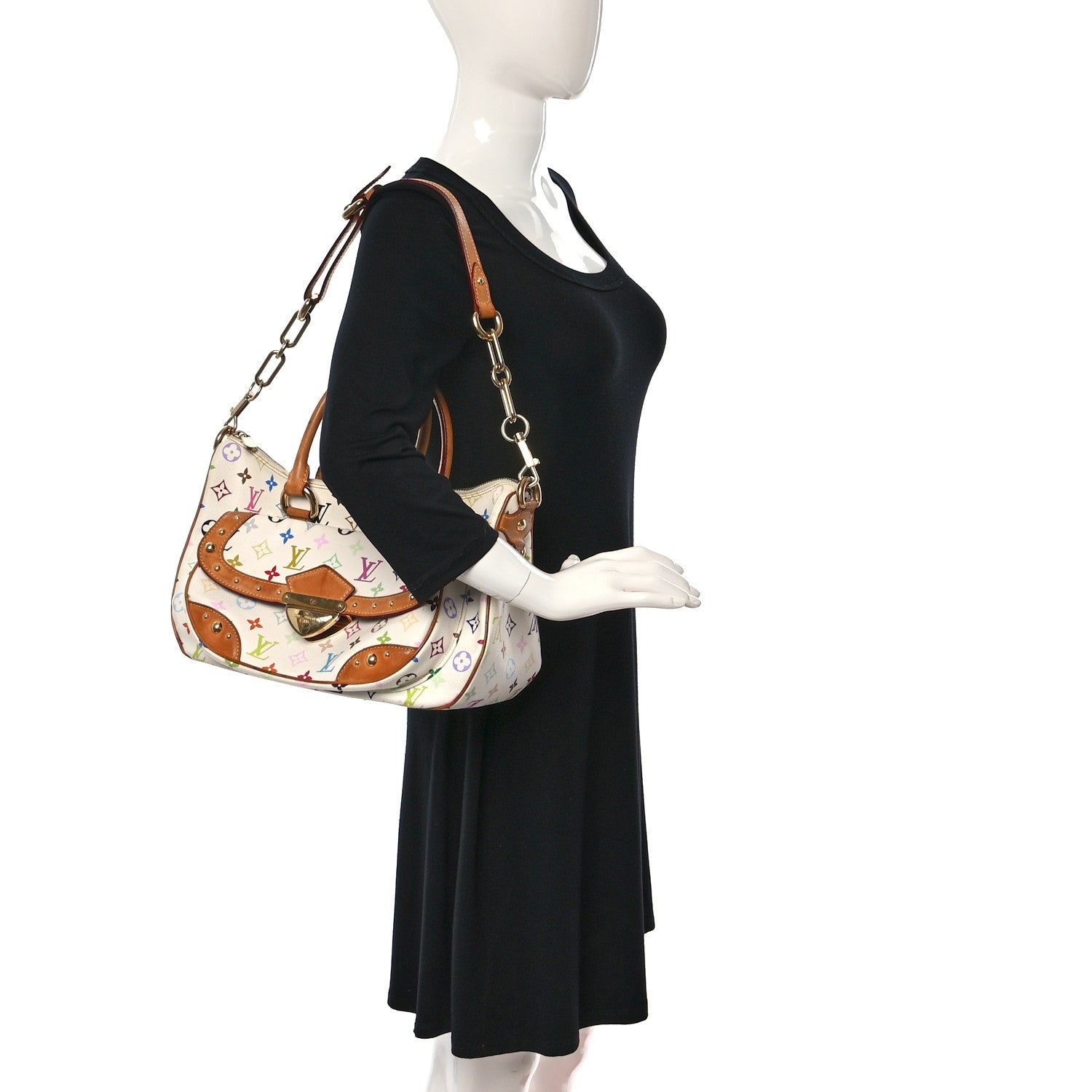 Louis Vuitton Monogram Multicolor Rita White 2 of 12
