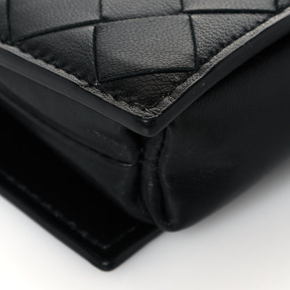 Bottega Veneta Nappa Intrecciato Crossbody Coin Pouch Black 10 of 13