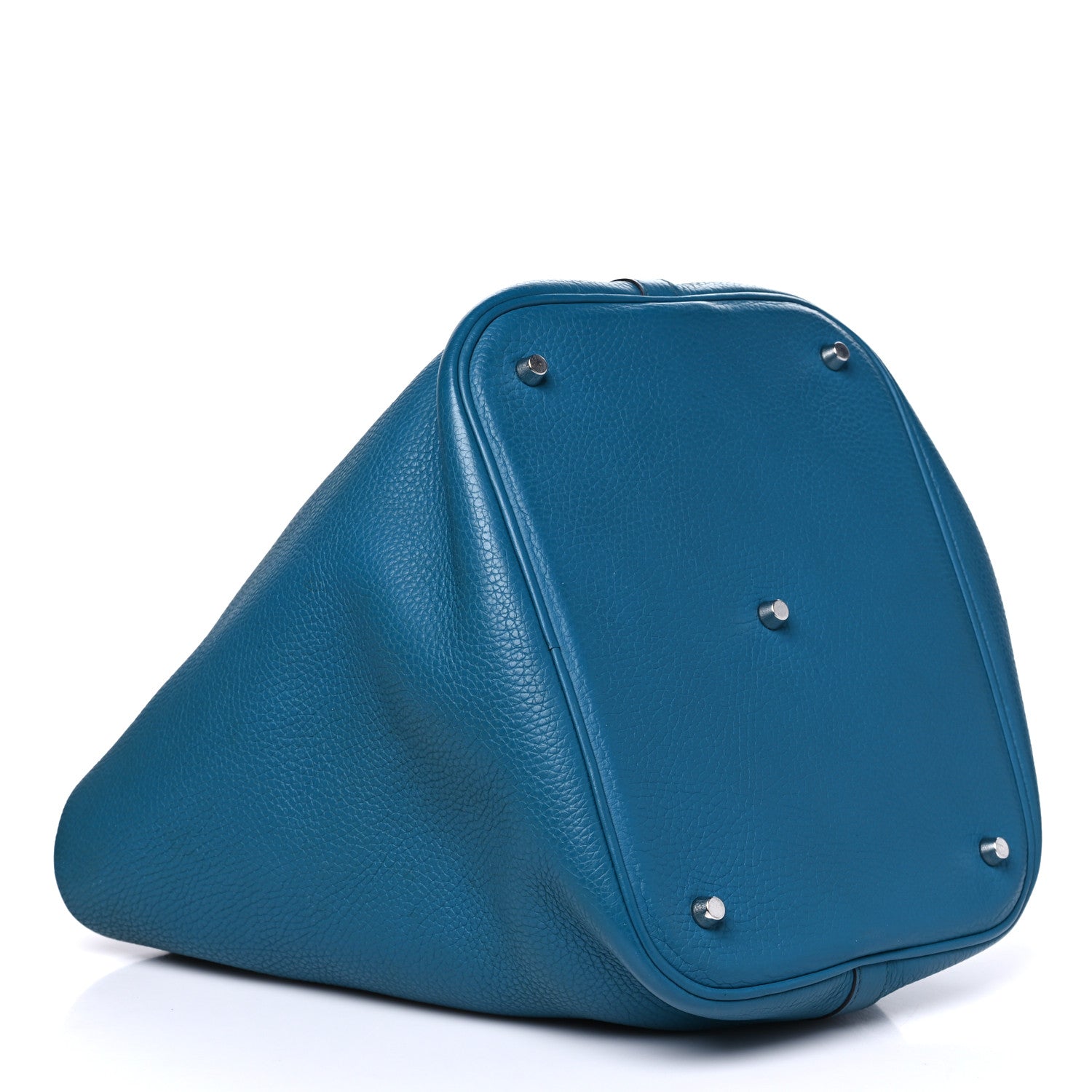 Hermes Taurillon Clemence Picotin Lock 26 GM Turquoise 4 of 11