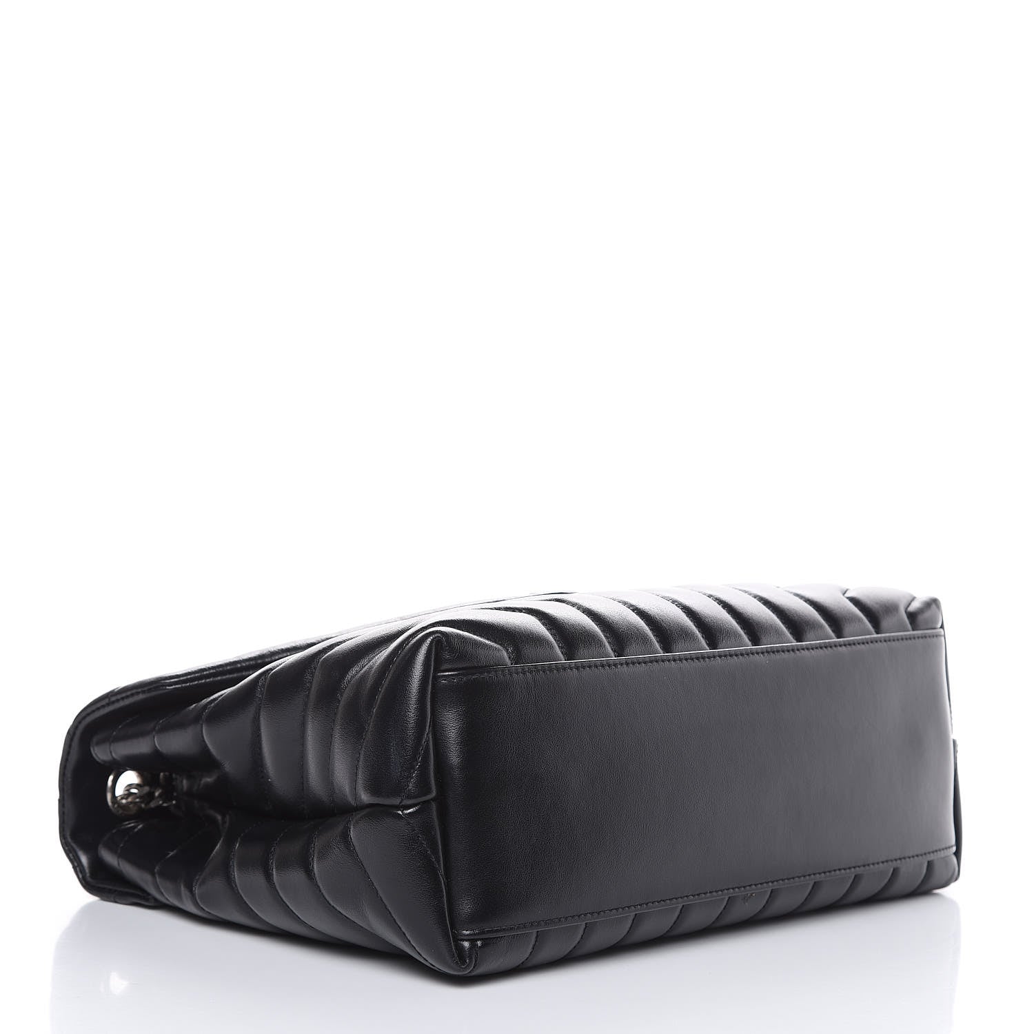 Saint Laurent Calfskin Y Quilted Monogram Medium Loulou Chain Satchel Black 4 of 9