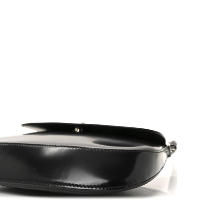 Prada Spazzolato Cleo Flap Shoulder Bag Black 9 of 9