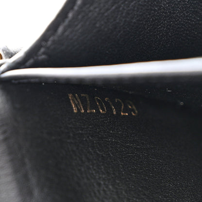 Louis Vuitton Calfskin Love Lock New Wave Long Wallet Black 7 of 10