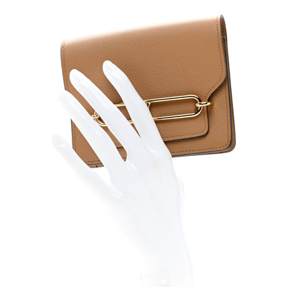 Hermes Evercolor Verso Roulis Slim Wallet Chai Lime 2 of 8