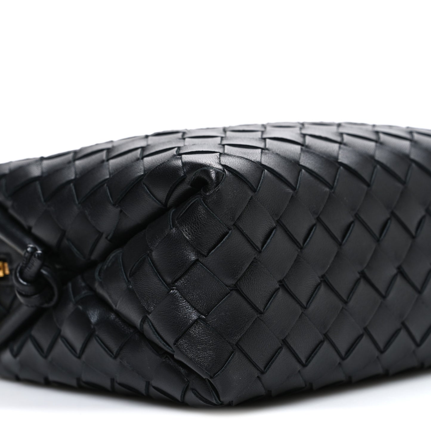 Nappa Intrecciato Small Loop Camera Bag Black