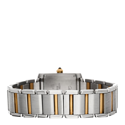 Cartier Stainless Steel 18K Yellow Gold 25mm Tank Francaise Quartz Watch 3 of 5