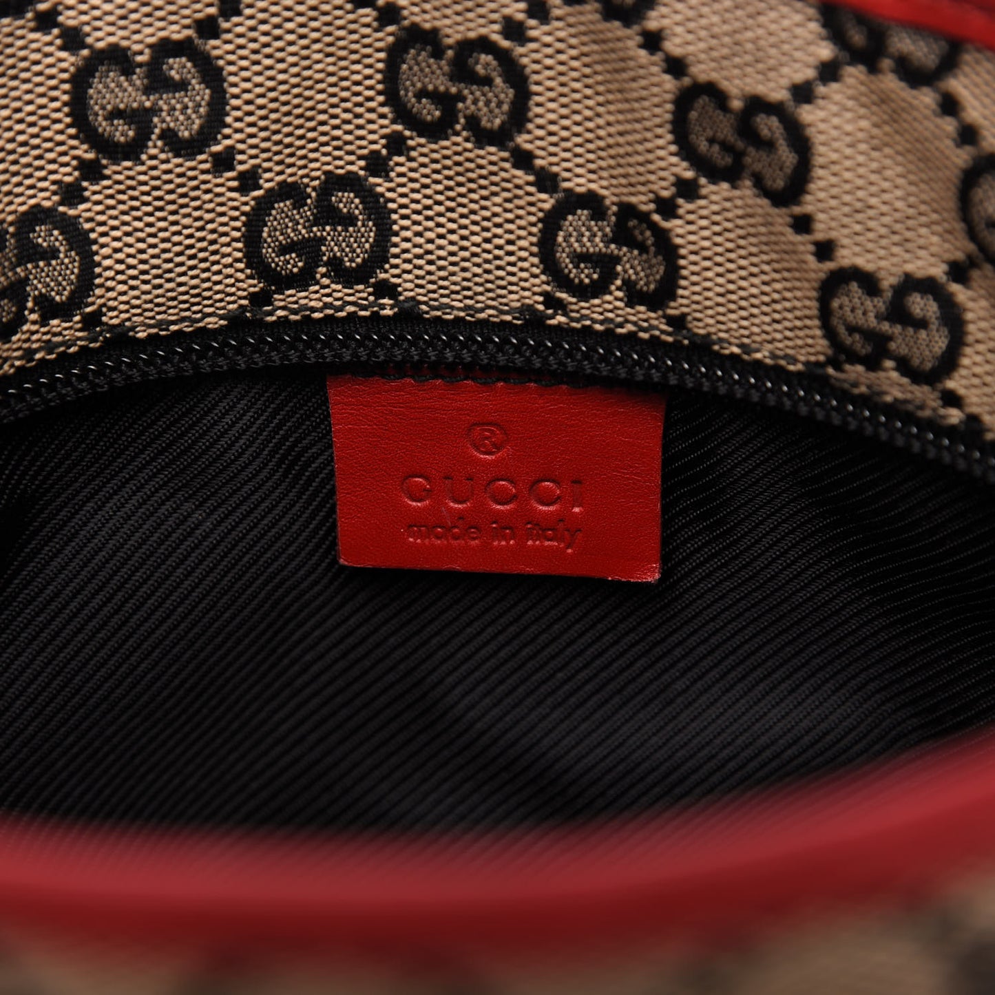 Monogram Large Tote Navy Red