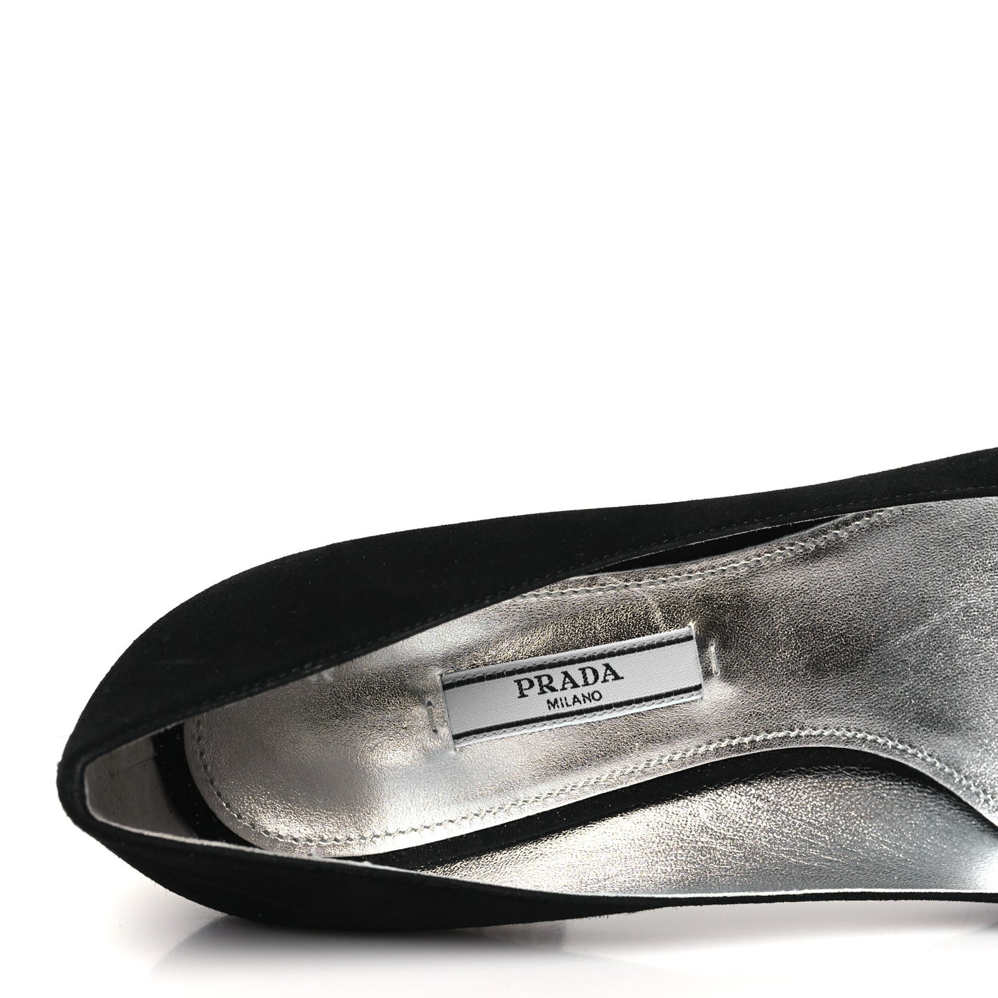 Suede Crystal Block Heel Pump 39.5 Black