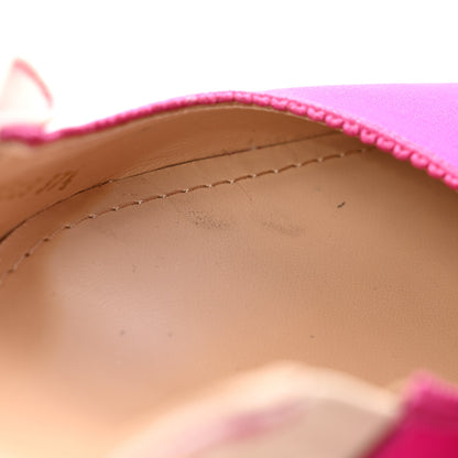 Christian Dior Satin Ribbon Embroidered J'Adior Slingback 65mm Pumps 37.5 Rani Pink 12 of 14