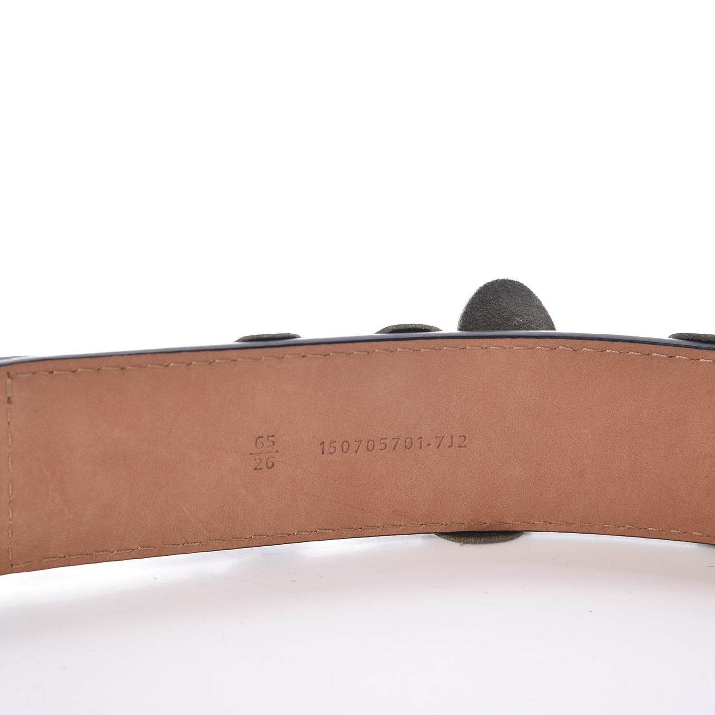 Lambskin Flowerland Belt 65 26 Green