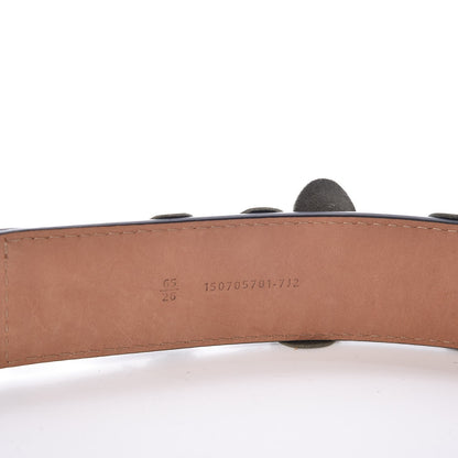 Fendi Lambskin Flowerland Belt 65 26 Green 6 of 8