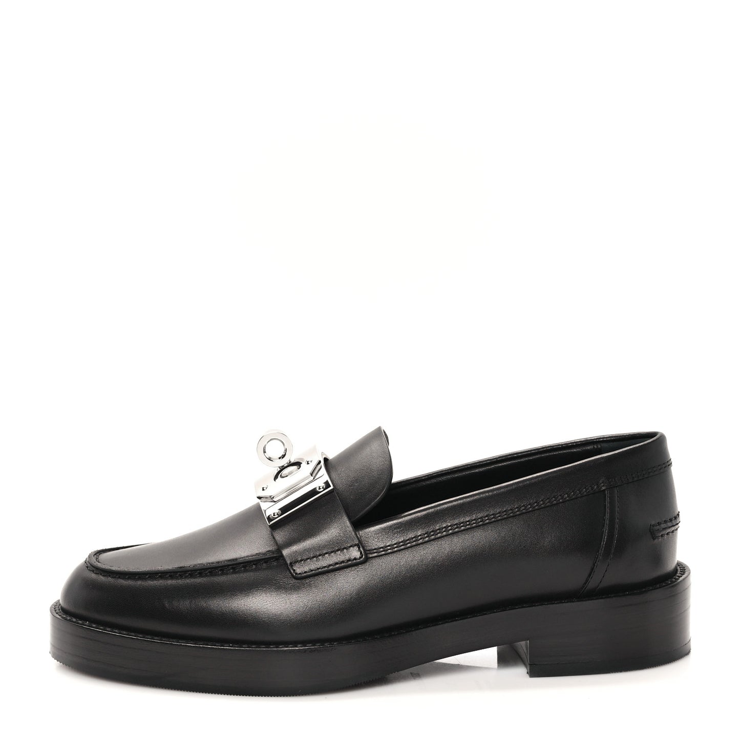 Calfskin Womens Hot Loafer 37 Black
