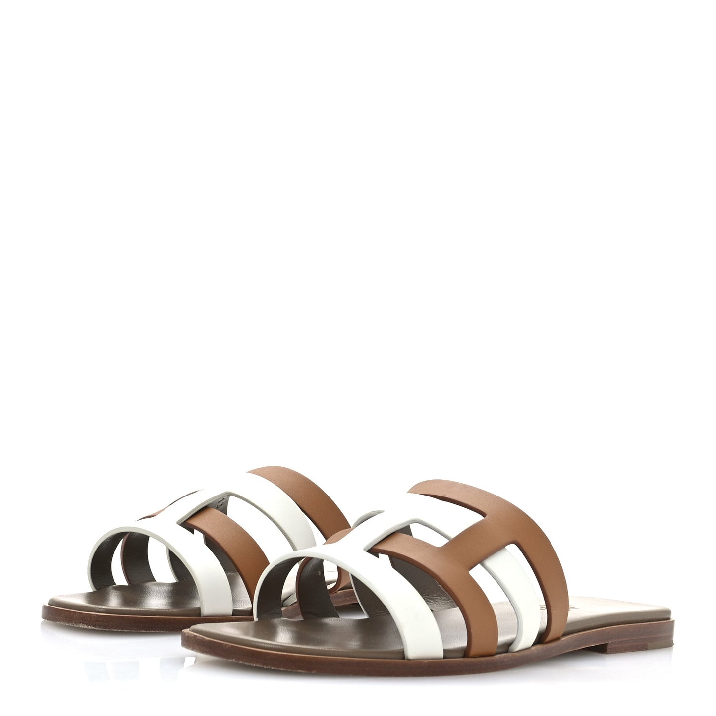 Calfskin Amore Sandals 39 White Naturel