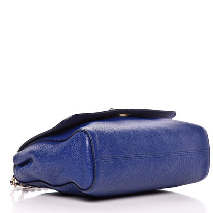 Mulberry Classic Grain Medium Lily Flap Neon Blue 4 of 10
