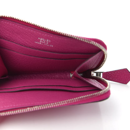 Hermes Togo Azap Mini Wallet Rose Pourpre 5 of 6
