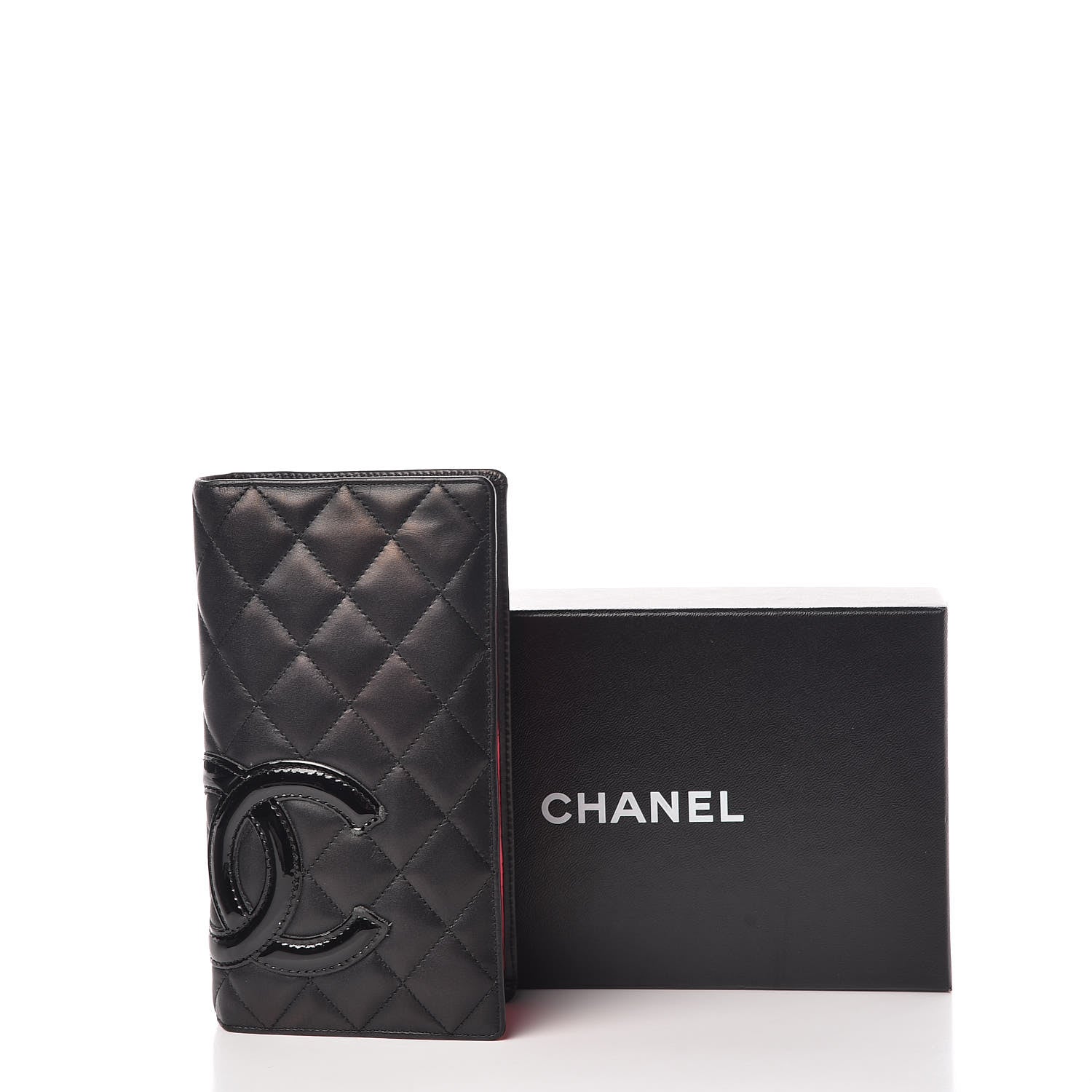 Chanel Calfskin Quilted Cambon Yen Wallet Black 10 of 10