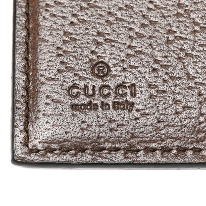 Gucci GG Supreme Monogram Web Ophidia French Flap Wallet Beige New Acero 7 of 11