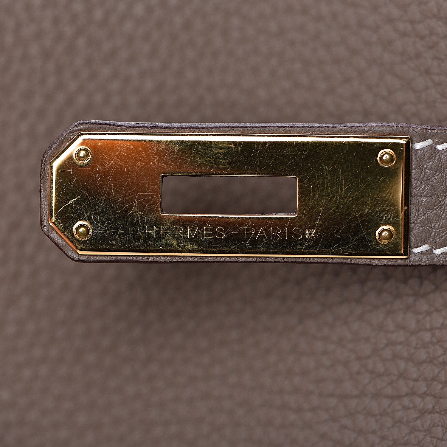 Hermes Togo Kelly Retourne 28 Etoupe 24 of 38