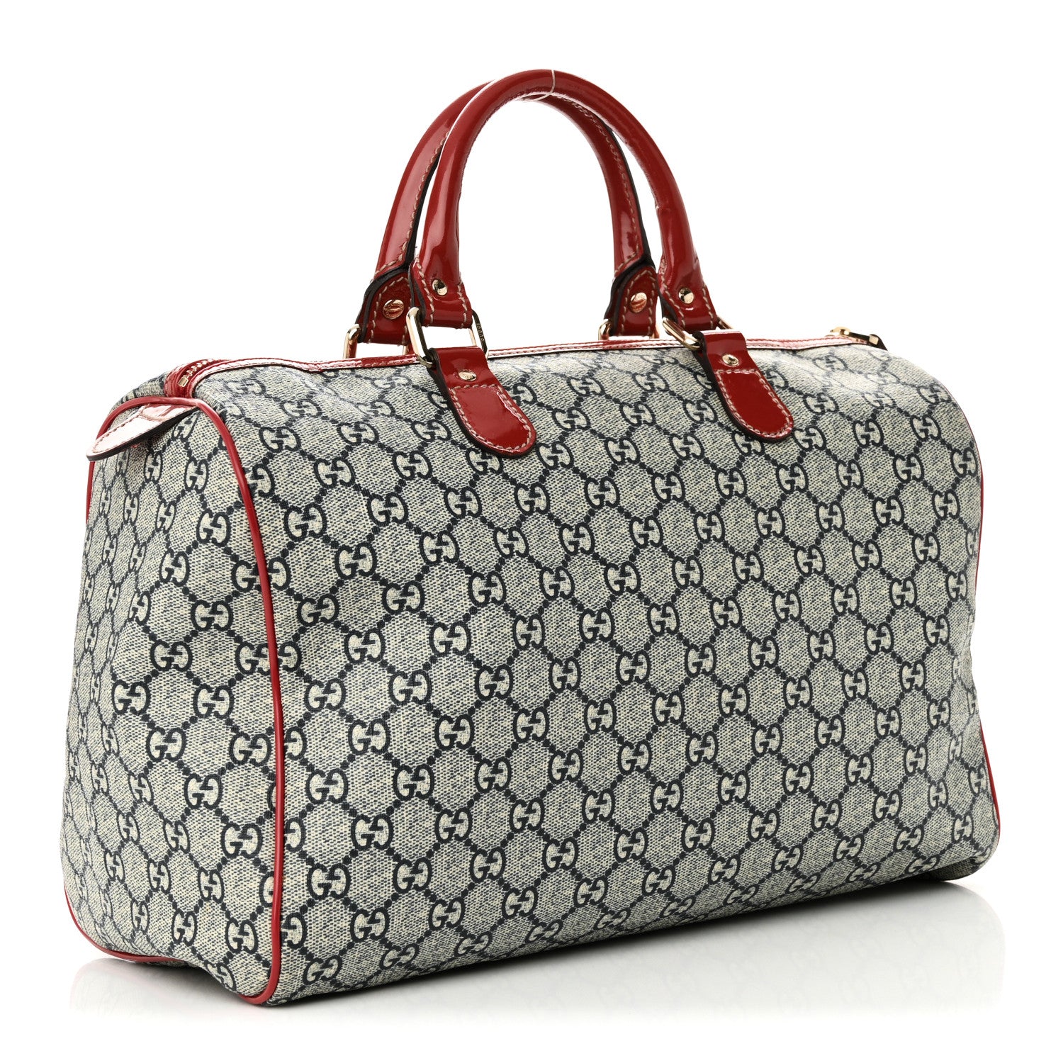 Gucci GG Plus Monogram Tattoo Heart Medium Joy Boston Red 3 of 11